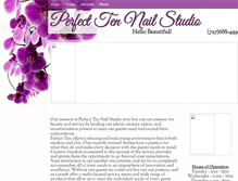 Tablet Screenshot of perfecttenstudio.com